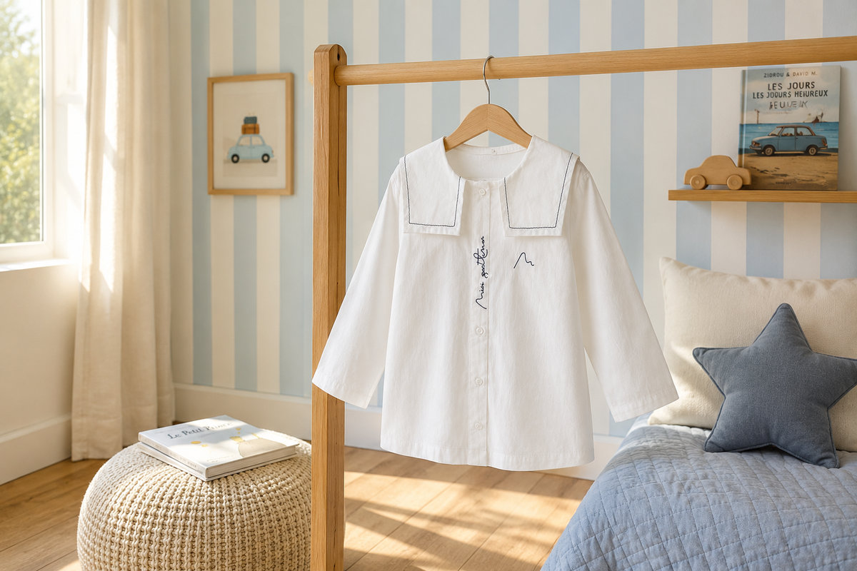 Chemise col marin mixte personnalisable Myle création