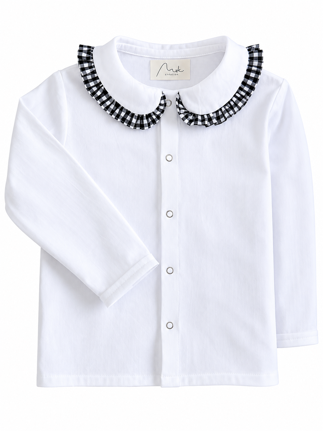 Chemise col volanté Myle création