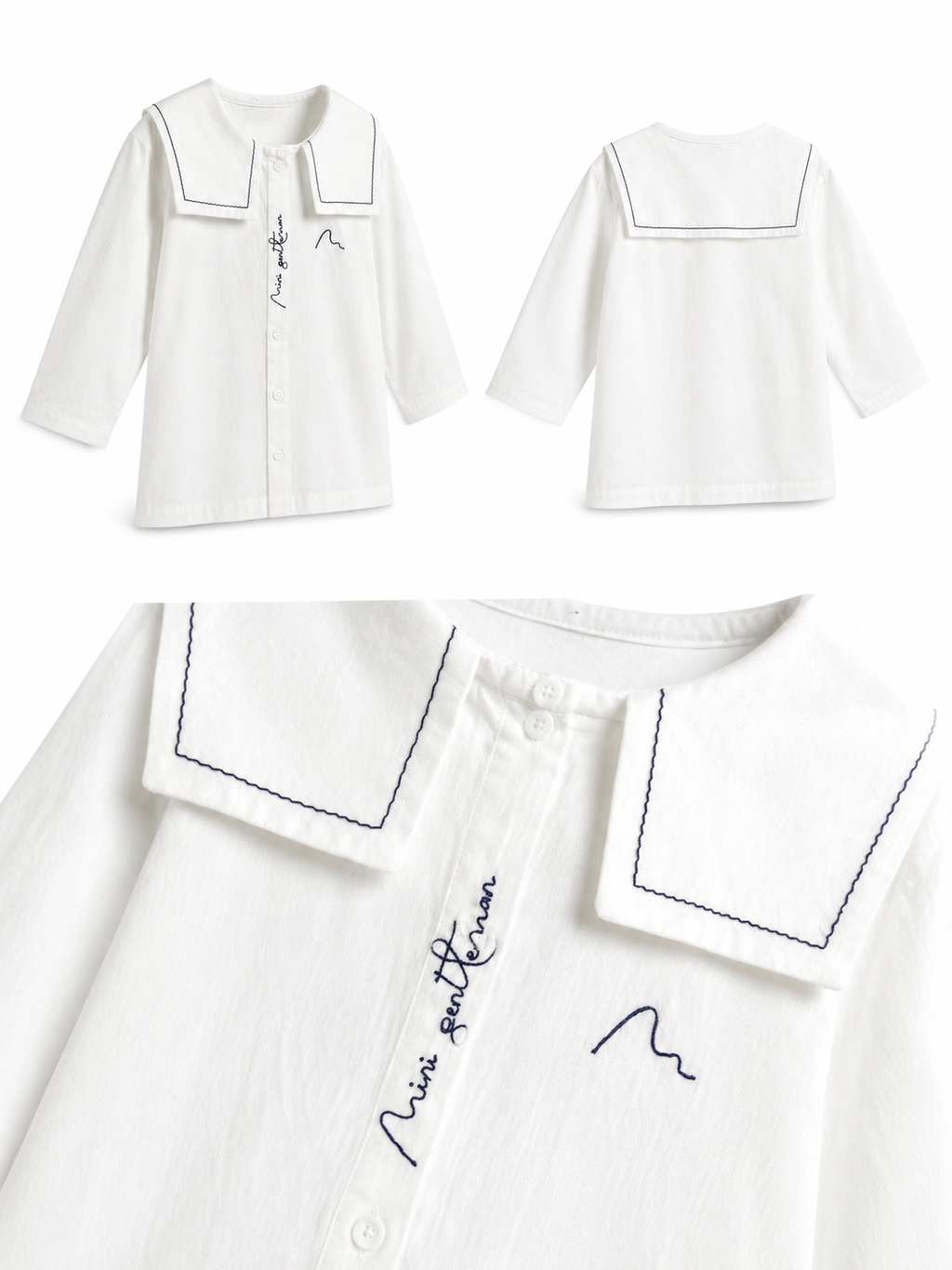 Chemise col marin mixte personnalisable Myle création
