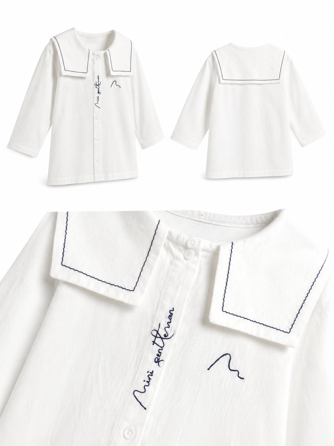 Chemise col marin mixte personnalisable Myle création